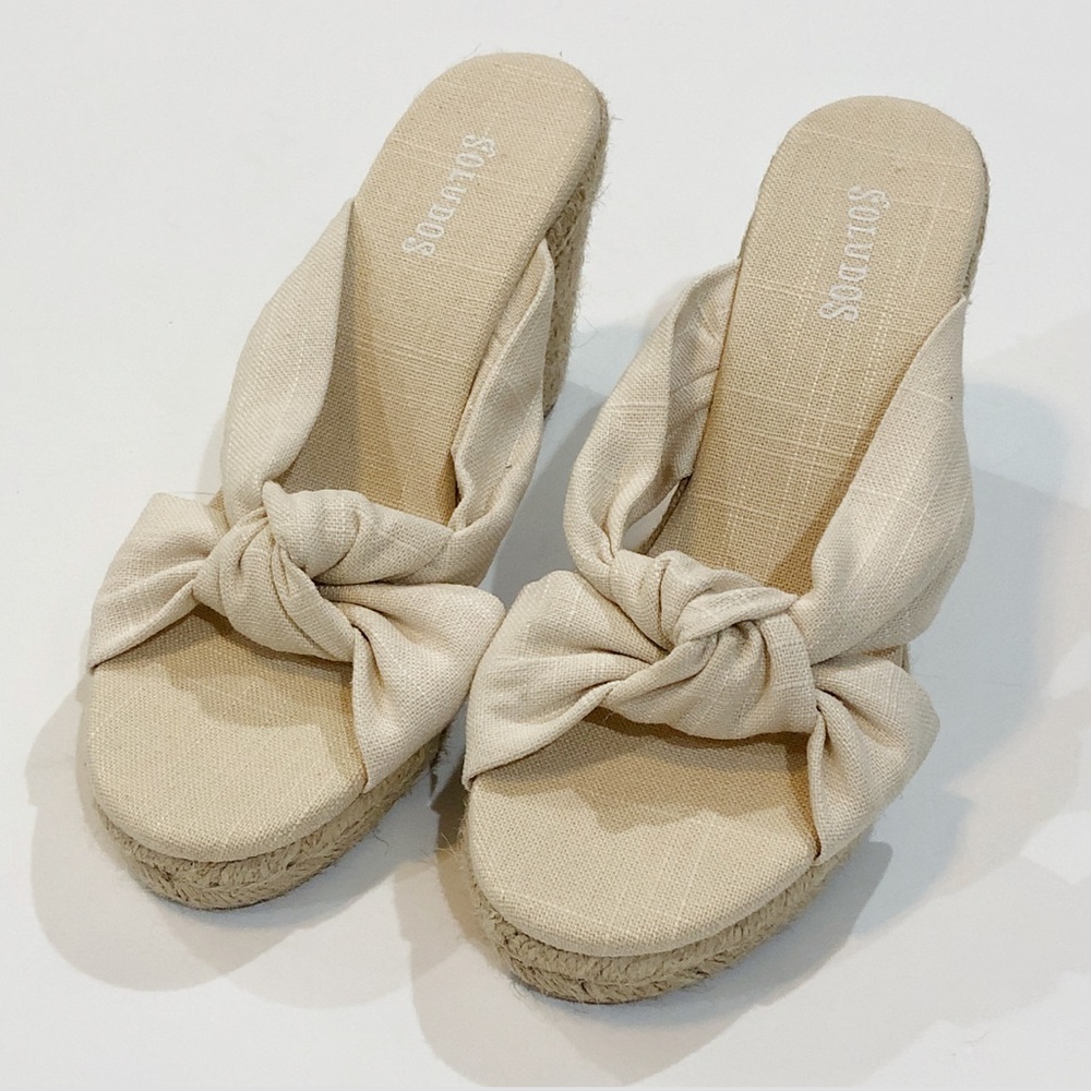 Soludos New Knotted Espadrille Wedge Heel Sandals